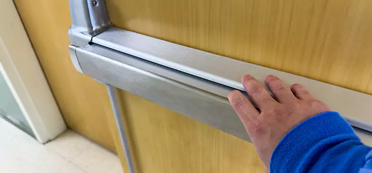 Installing a Push Bar on a Door Princeton